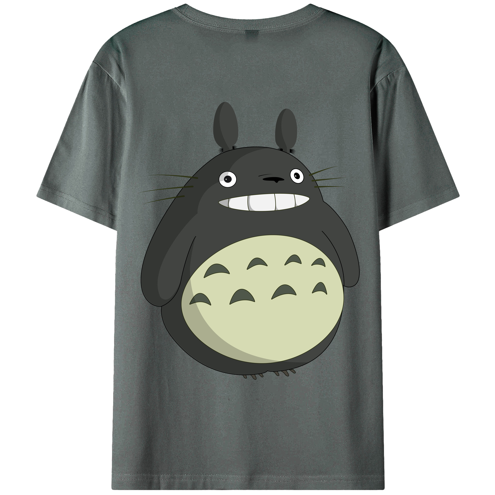 （画像用） となりのトトロ 草壁メイ 草壁サツキ My Neighbor Totoro Satsuki Kusakabe Mei Kusakabe 綿100％ メンズ半袖Tシャツ（バックプリント） 通気性
